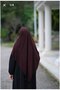 وشاح حرير المدينة كبير الحجم باللون البني