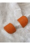 Custom Design - Polymer Clamped Steel Earrings, Needle Ruffles Model Handmade - 3