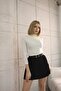 Women's Shirring Detailed Stand Collar Sandy Blouse - 4