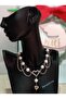 Y2K Fairycore Glassy Heart Design Handmade Pearl Heart Women's Pinterest Necklace - 2