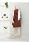 Women's Mercerized Knitwear Sweater Tunic Brown - 6