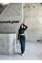 Turtleneck Blouse and Skirt Set - 3