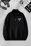 Unisex Women's Men's Spiderman Printed Stand Collar Half Zipper Basic Sweatshirt
