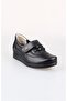 Edik Daily and Mother's Shoes Genuine Leather Lining Heel Cushioned System C208 Black