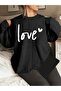 Women's Love Printed Crew Neck Sweatshirt