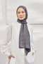 Italian Jacquard Zigzag Pattern Shawl Smoked - 2