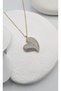 Steel necklace, heart detail , embellished necklace, stainless steel necklace, new season necklace. - 2