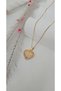 Steel heart necklace steel stone heart necklace