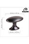 Space Matte Smoked Button Handle Luxury Country Kitchen Furniture Cabinet Drawer Handle - 3