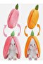 35 cm Carrot Rabbit Plush Toy 2-Face Pillow - 5