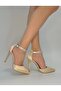 Satin Stone Evening Dress Shoes - 6