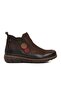 1953755 K Women's Leather Short Boots - Elastic and Zippered