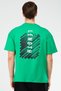 Green Oversize Cotton Crew Neck Short Sleeve Men's T-Shirt Xf1583 - 5