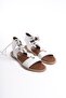 White String Gladiator Women's Bodrum Sandals - 3