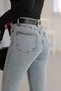 Women's Jeans Blue High Waist Lycra Stretchy Flare Leg Jeans Jeans - 3