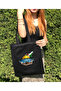 Black Premium Dtf Interlining Fabric Jerusalem Cloth Bag