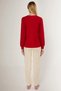Pi̇erre Cardi̇n V-Neck 100% Cotton Women's Long Sleeve Pajama Set - 3