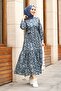 Medusa Navy Blue Dress - 7