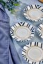Special Series 12.5 cm Porcelain Alaçatı Patterned 6-Piece Tea Plate - 3