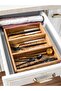 Wooden Drawer Organizer - Cutlery - Fork, Knife, Spoon Organizer - Premium Wooden Box