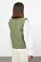 Mint Bisiklet Yaka Fitted Triko Yelek TWOAW25YE00028 - 5