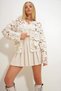 Beige Hakim Collar Lace Jacket Alc-X12645 - 5
