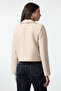 Beige Chain Accessory Detailed Crop/Short Blazer Jacket Twoaw25Bc00016 - 5