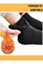 Women's Plush Socks Black Thick Winter Thermal Fleece Socks Plush Socks with Fleece Inside - 8