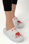 Women's Heart Rhythm Collared Patterned Orthopedic Sabo Doctor Nurse Cook Hospital Slippers