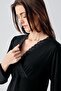 Long Sleeve Lycra Viscous Maternity Sleepwear Dressing Gown Set - 4