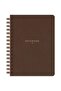 A5 15X21 cm Spiral Linen Notepad Brown - 5