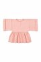 Kimono Sleeve Children's Blouse Pink Organic Cotton - 4