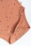 Long Sleeve Frilly Adjustable Snap Fastener Bodysuit Cosmos Pink Organic Cotton - 4