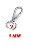 1 Cm - Paris Hook Bag Clip Metal Silver - 10 Pieces - Metal Accessory - 3