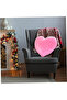 Pink Decorative Plush Heart Pillow - 4