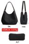 3286 Lonia Women's Black Canvas Cotton Daily Shoulder Hand Waterproof Tote Bag - 5