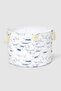 Organic Cotton Large Size Toy Basket with Handle Paw 25x35 cm - 4