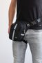 Multi-Eye Waterproof Velcro Gray Stripe Black Waist Leg Shoulder Motorcycle Courier Bag Bodybag 4963 - 3