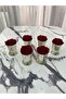 6-Piece Silver Serving Set - Decorative Rose Bucket (With Roses) - 3