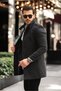 Men's Slim Fit Long Cashmere Coat - 2