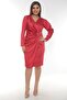 X Modapo Women's Stone Embroidered Double Breasted Midi Dress