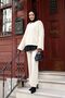 Women's Islamic Clothing Ribbed Patterned and Crew Neck Spanish Sleeve Tunic Knitwear Pantalon Double Set