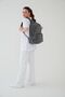 Unisex Crinkle Waterproof Fabric Large Size School Travel Backpack with Eyes Rosso Collina Smoked K Gray - 7