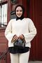 Women's Islamic Clothing Ribbed Patterned and Crew Neck Spanish Sleeve Tunic Knitwear Pantalon Double Set - 3