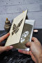 Butterfly Themed Wooden Cover Notebook - Dotted Notebook - Agenda - School Notebook (A5 - 120 Pages) - 2