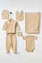Baby 7-piece basic newborn hospital outfit set yk78683