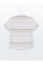 Lcw Kids Pink Striped Judge Collar Striped Short Sleeve Boys' Shirt (S4) - 2