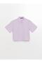 Xside Lilac Plaid Short Sleeve Women's Shirt (S4) - 6