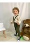 Unisex Cross-Strapped Adjustable Length Flexible Knitwear Salopet Overalls for Baby - 3