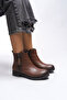 Elislaena Women's Zippered Boots 0012101 Tan Skin